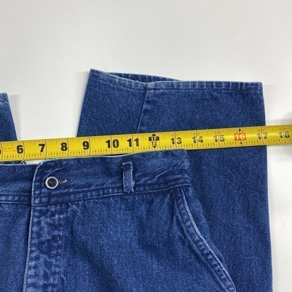 Vintage No Man's Hand High Waisted Straight Leg Jeans Size 13 26x32 80s - Picture 9 of 14